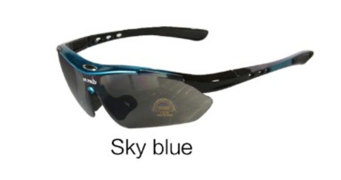 Men and Women Sunglasses Cycling Goggles Sky Blue - Click Image to Close